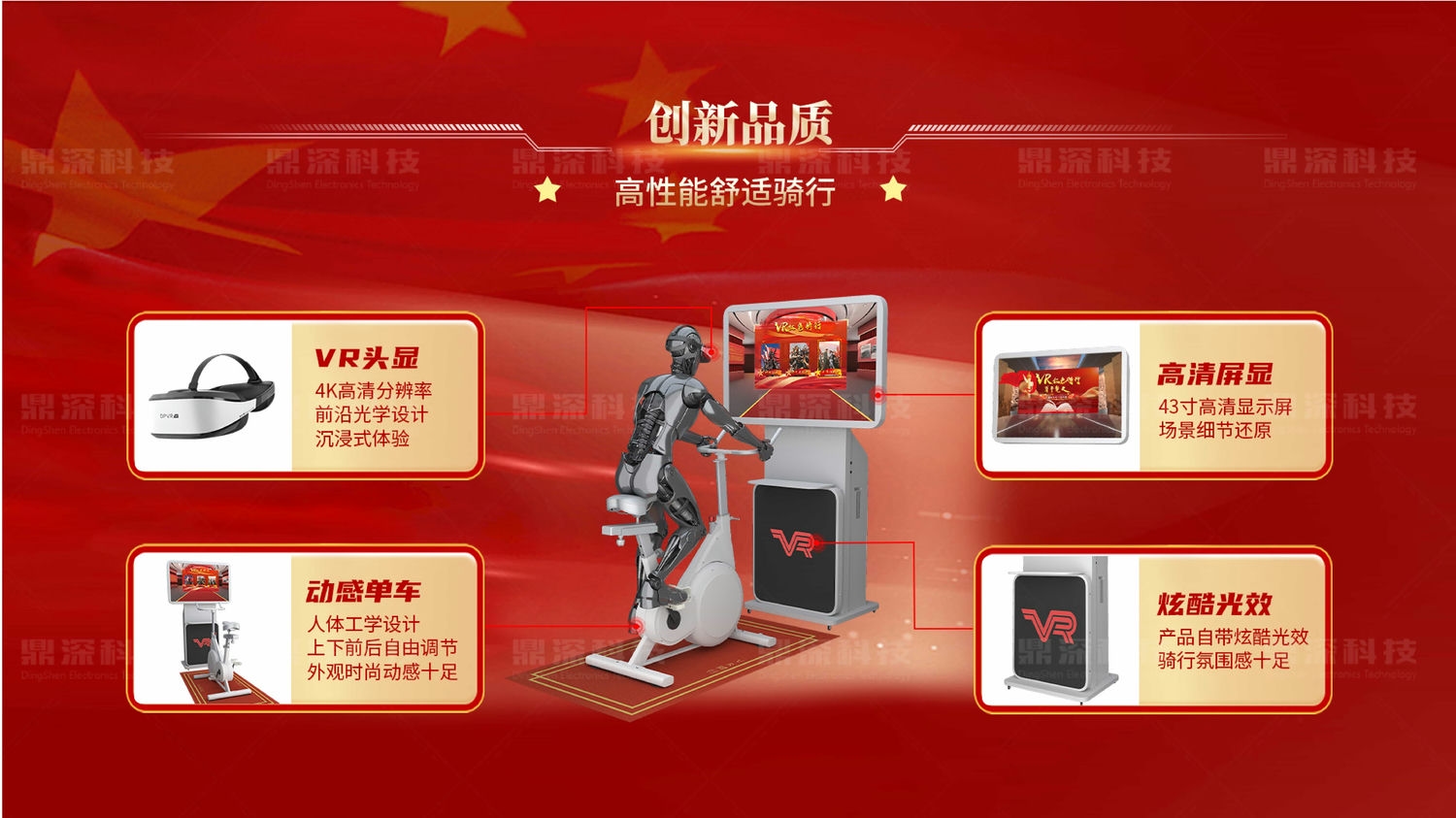 VR红色骑行 穿越时空的红色之旅 党建展厅红色vr体验