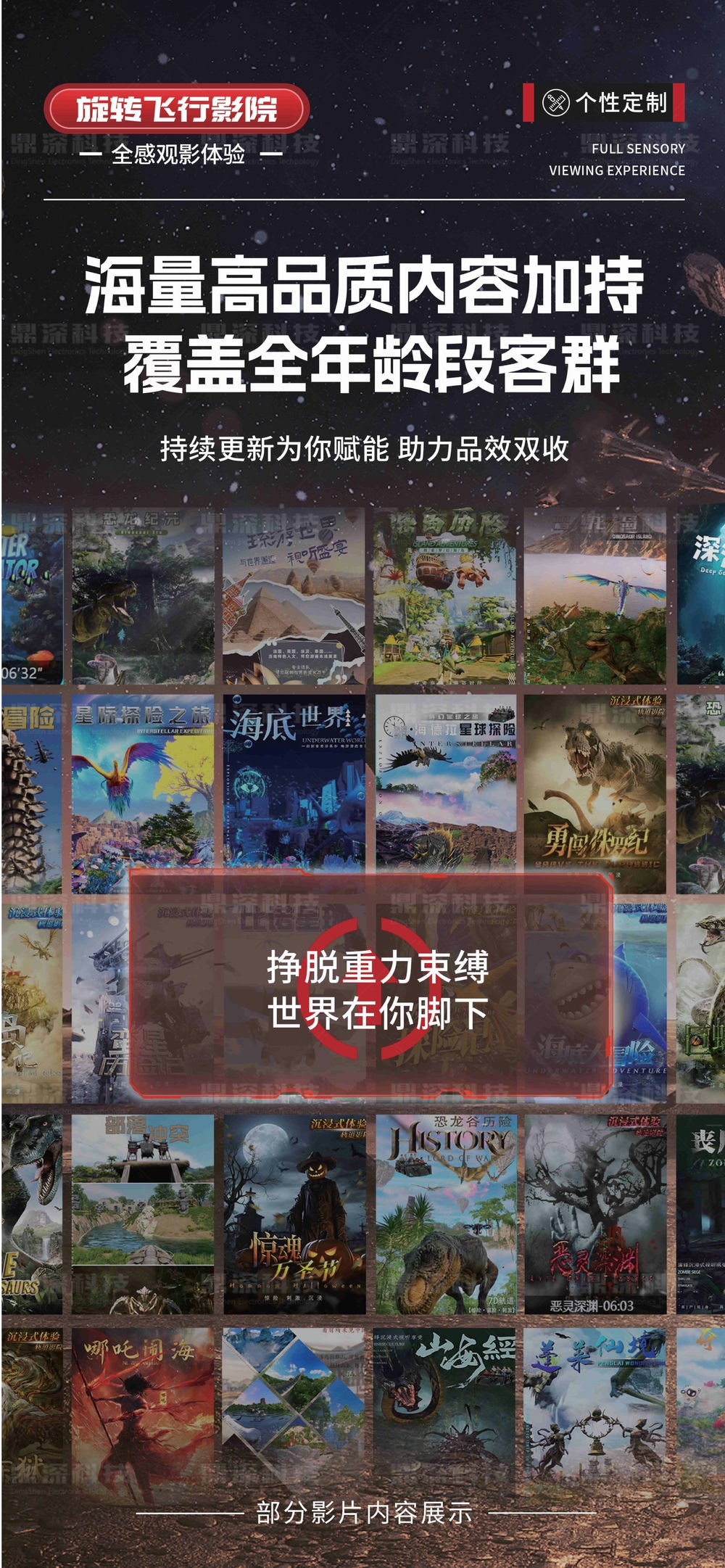 裸眼5D旋转飞行影院