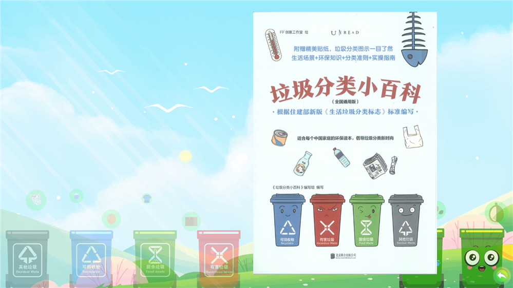 环保展厅互动装置_垃圾分类体感翻书系统_环保知识电子书 环保展厅互动装置_垃圾分类体感翻书系统_环保知识电子书
