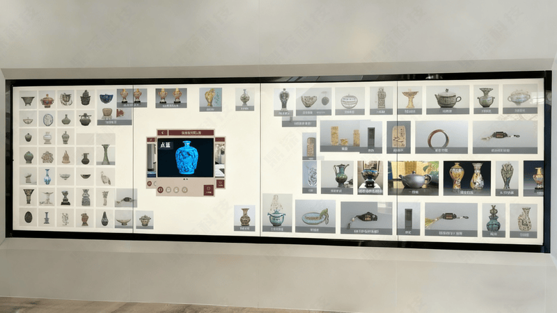 大屏数字墙软件 互动照片墙软件 博物馆3D照片墙互动.jpg