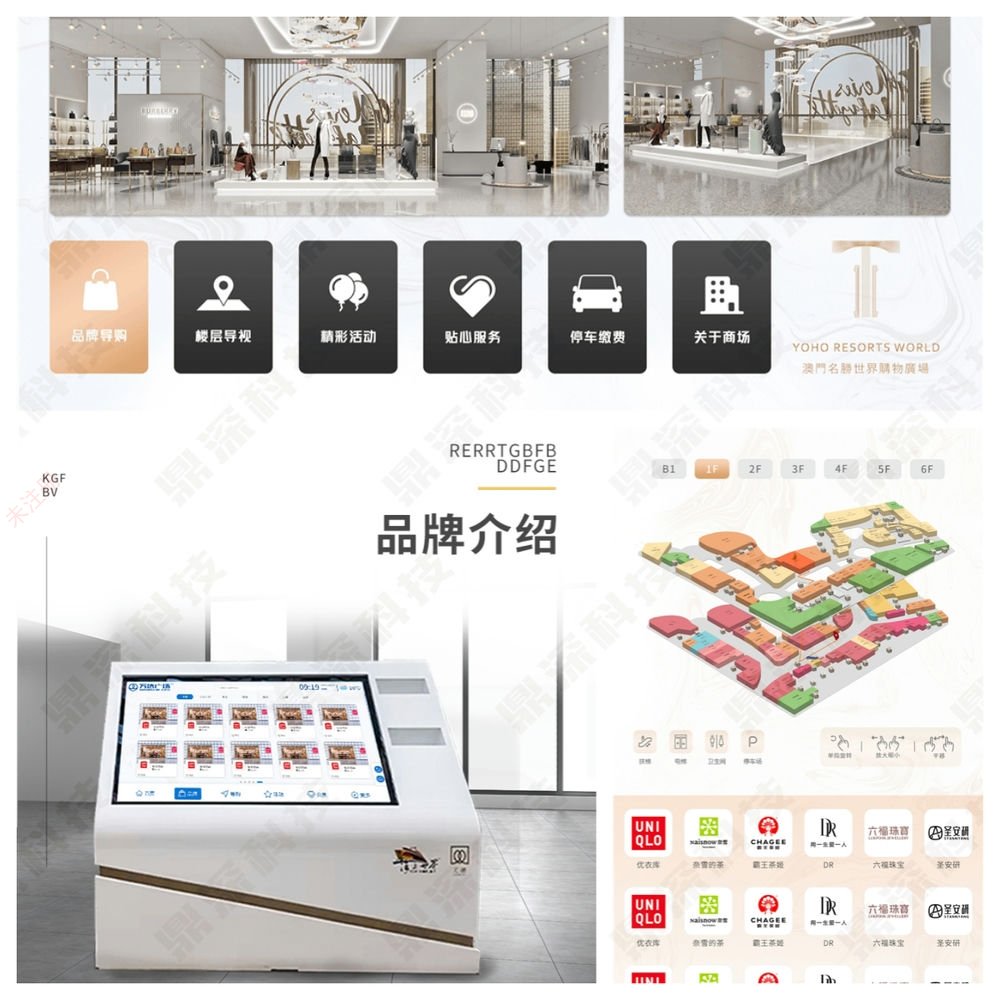商场3D导视系统-智能化室内导航系统-楼层索引寻路导视系统