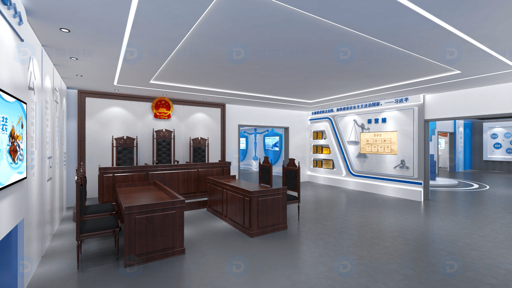 法治教育展厅整体建设方案 法治展厅一站式设计施工及设备定制