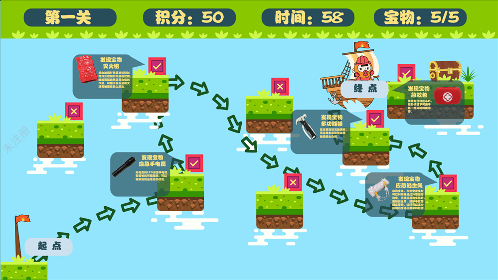 应急逃生寻宝游戏