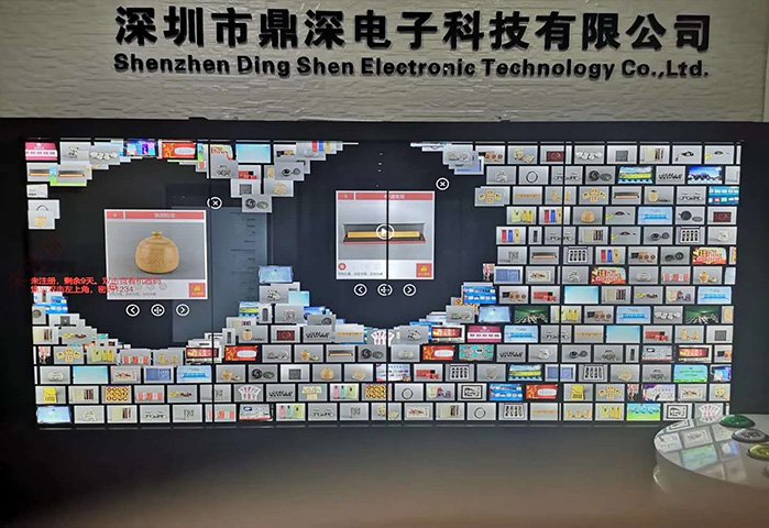 瀑布流互动屏软件-互动大屏展示软件-3D数字魔墙软件