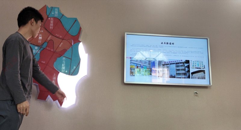 展厅墙面互动感应灯箱装置-雷达感应互动软件