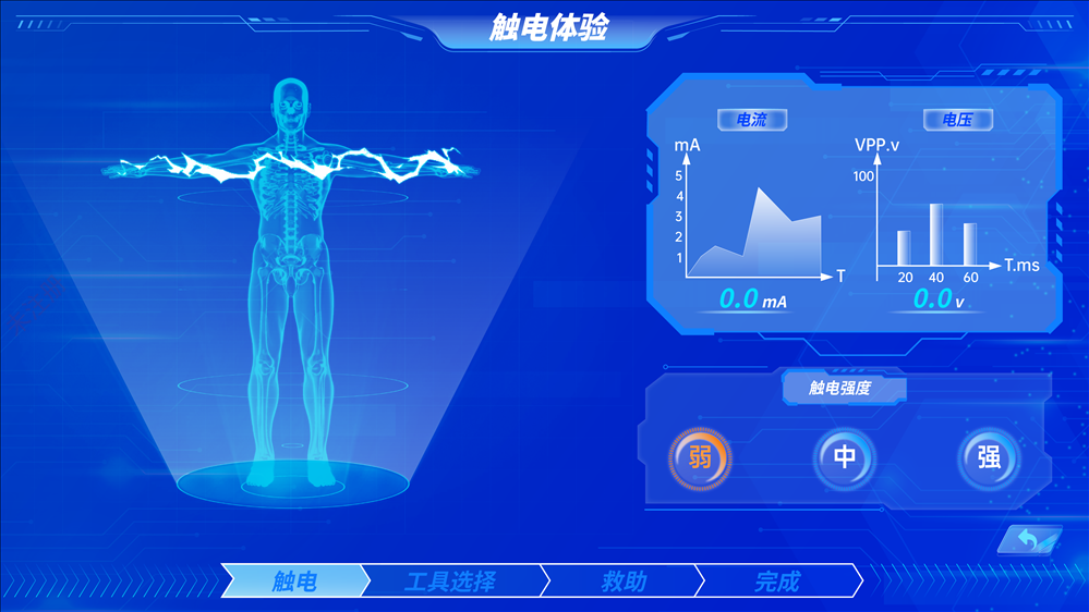 触电救助体验系统 模拟触电体验设备 用电安全体验设备