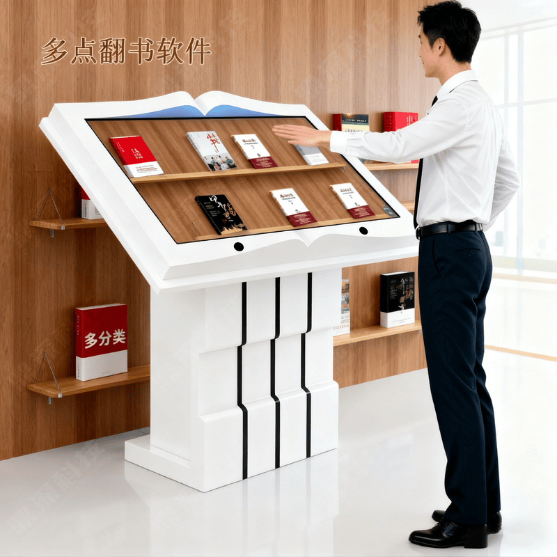电子翻书一体机互动展示场景