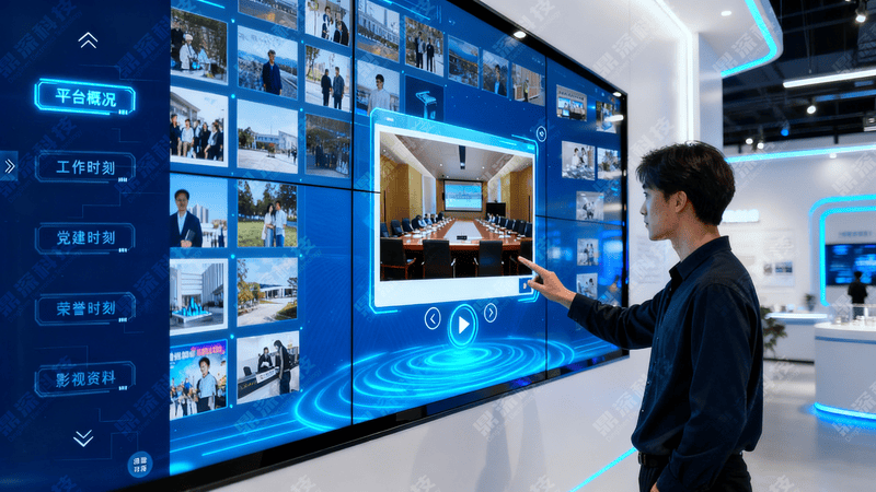 大屏互动数字墙|触摸屏展示软件|互动式多媒体展项 大屏互动数字墙|触摸屏展示软件|互动式多媒体展项