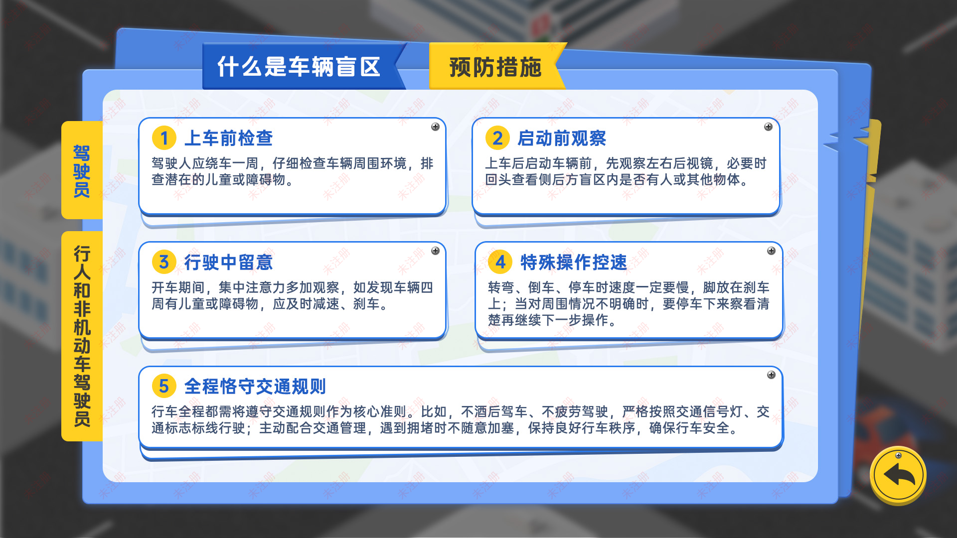 车辆盲区体验系统|交通安全教育基地体验设备|互动体验区设备